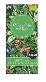 BIO čokolada meta 67%, Chocolate & Love, 80g