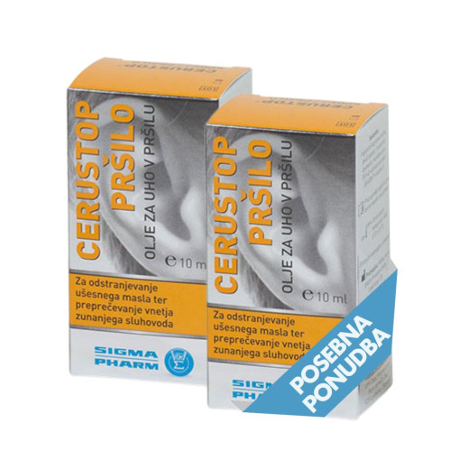 Cerustop olje za uho v pršilu, 10 ml