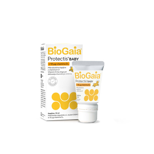 BioGaia, Protectis Baby mikrobiotične kapljice z vitaminom D, 10 ml