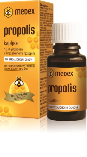 Medex, propolis kapljice na brezalkoholni osnovi, 15 ml