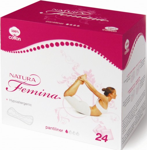Higienski vložki Natura Femina pantyliner, 24 kos