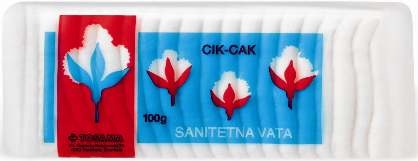 Sanitetna vata cikcak Viva, 100 g