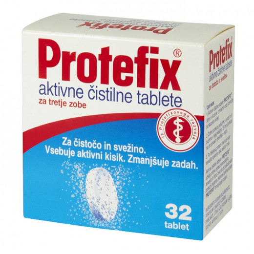 Protefix aktivne čistilne tablete za zobno protezo, 32 tablet