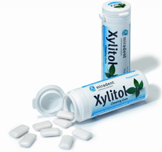 Xylitol varovalni žvečilni gumi Poprova meta, 30 kosov