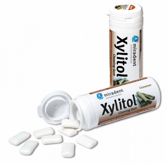 Xylitol varovalni žvečilni gumi Cimet, 30 kosov