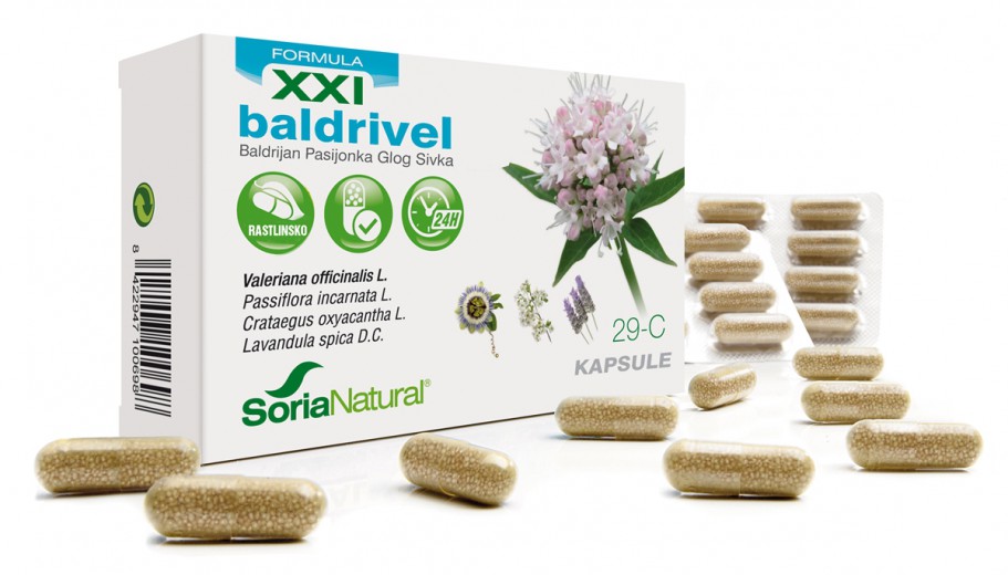 Soria Natural, Baldrivel XXI kapsule s podaljšanim sproščanjem, 30 kapsul