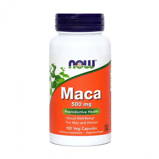 Now, maca, 500 mg, 100 kapsul