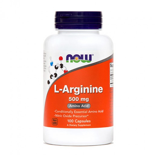 Now, L - Arginin, 500 mg, 100 kapsul