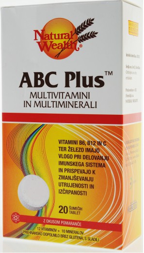 Natural Wealth, ABC plus, 20 šumečih tablet