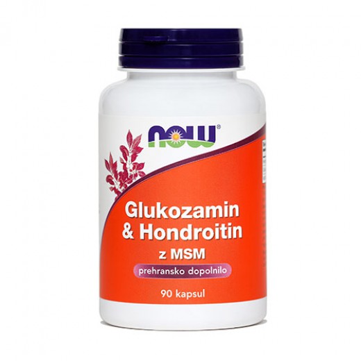 Now, glukozamin & hondrotin z MSM, 760 mg, 90 kapsul