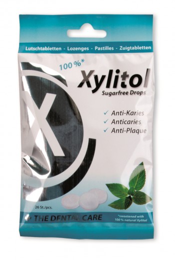 Xylitol pastile brez sladkorja z okusom mete, 26 pastil