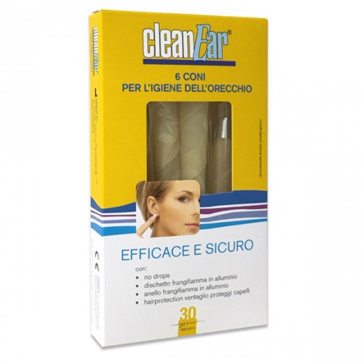 CleanEar, svečke za ušesno higieno, 6 kos