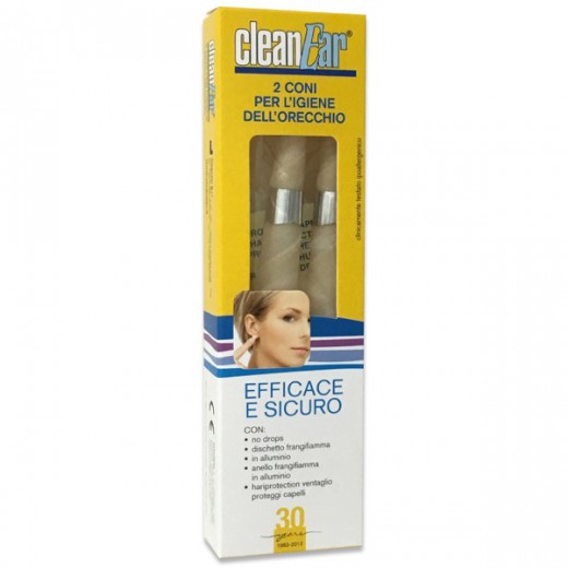 CleanEar, svečka za ušesno higieno, 2 kos