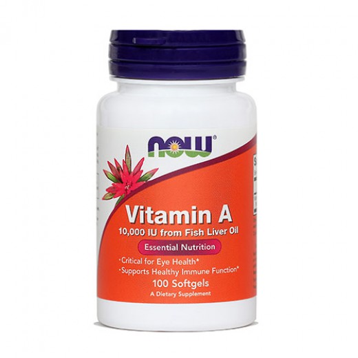 Now, vitamin A - 10.000 IE, 100 kapsul