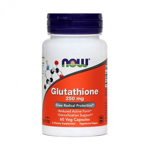 Now, glutation, 250 mg, 60 kapsul