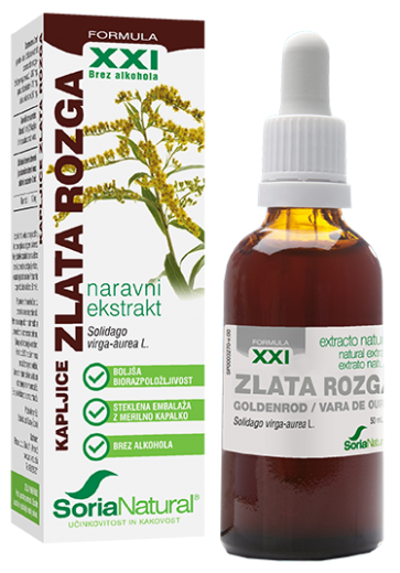 Soria Natural, zlata rozga XXI kapljice brez alkohola, 50 ml