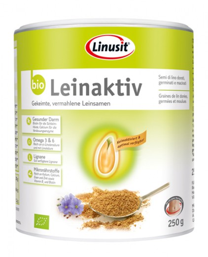 Bio Leinaktiv zlato Laneno seme Linusit, 250 g