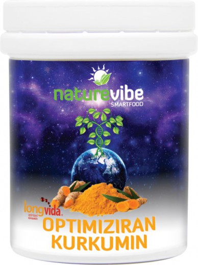 NatureVibe, LongVida - optimiziran kurkumin prah, 25 g