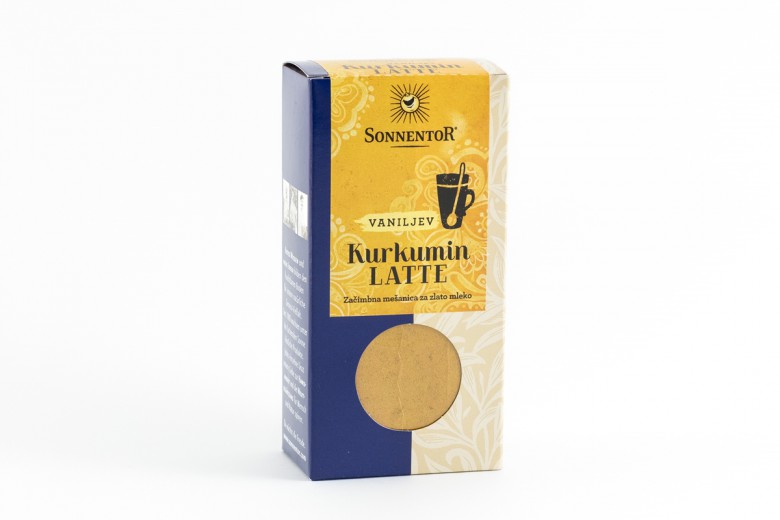 Začimba kurkumin latte vanilija bio Sonentor, 60 g