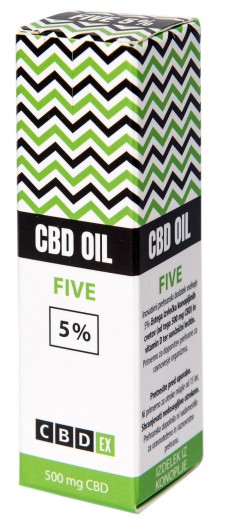 CBDex®, CBD kapljice FIVE 5%, 10 ml