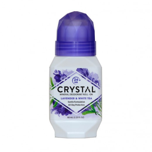 Crystal deodorant sivka z belim čajem (roll-on), 66 ml