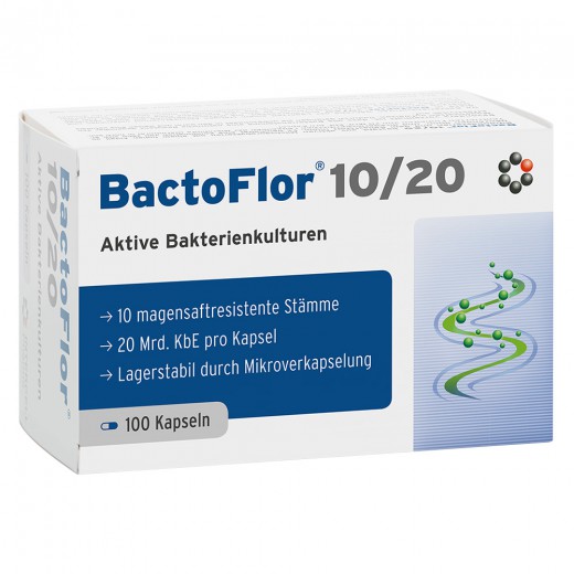 Intercell Pharma, BactoFlor 10 / 20, 100 kapsul
