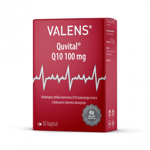 Valens, quvital Q10, 100 mg, 30 kapsul