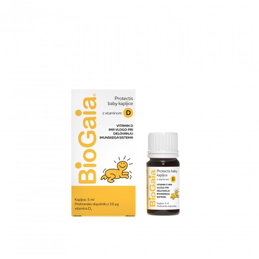 BioGaia Protectis Baby probiotične kapljice z vitaminom D, 5 ml