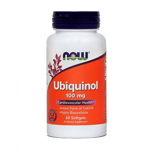 Now, ubiquinol, 100 mg, 60 kapsul