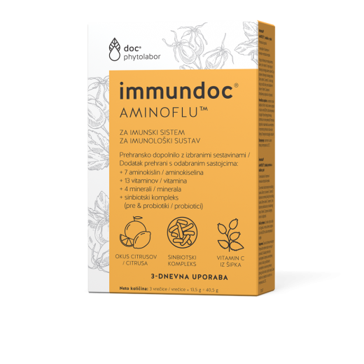 Immundoc, aminoflu, 3 vrečke