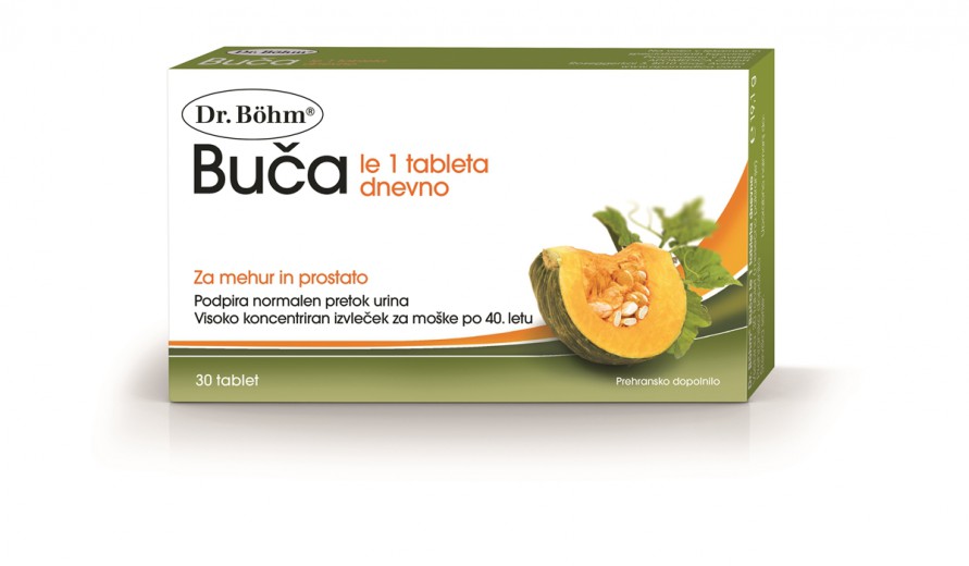 Dr. Böhm, buča - le 1 tableta dnevno, 30 tablet