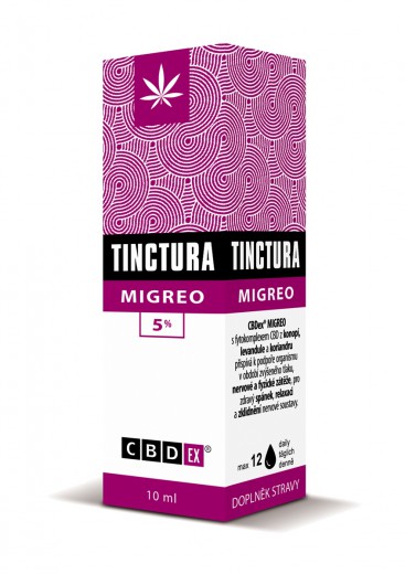 CBDex®, CBD kapljice MIGREO 5%, 10 ml