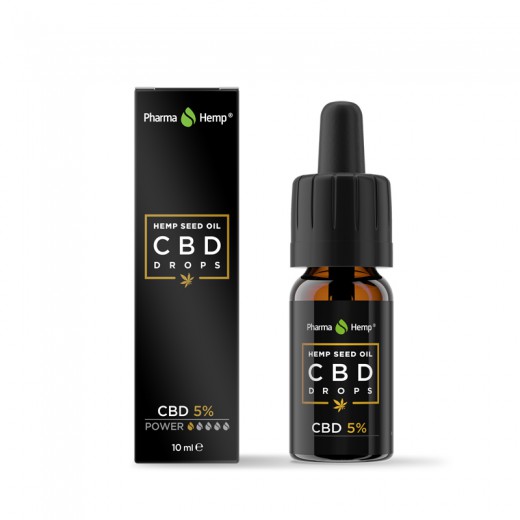 PharmaHemp®, CBD kapljice v konopljinem olju 5 %, 10 ml