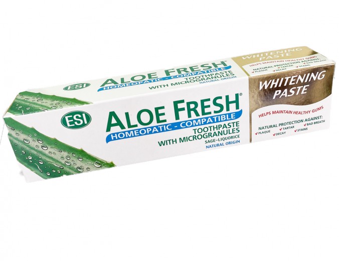 Zobna pasta Aloe Fresh homeopatska, 100 ml