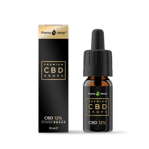 PharmaHemp premium CBD kapljice 12%, 10 ml