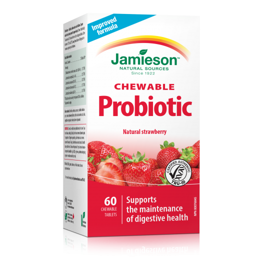 Jamieson, mlečnokislinske bakterije, 60 žvečljjivih tablet
