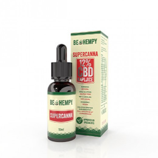 Be Hempy, 12 % CBD konopljine kapljice SuperCanna, 10 ml