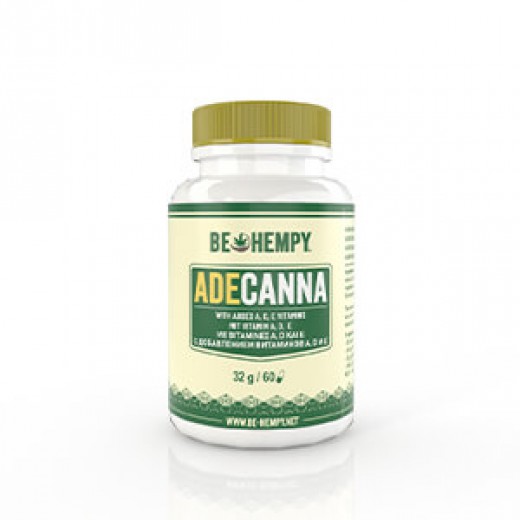 Be Hempy, ADE - Canna, CBD konopljin cvet - vitamin A, D in E, 60 kapsul