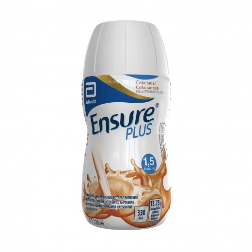 Ensure Plus Čokolada - 220 ml, plastenka, 4 kos