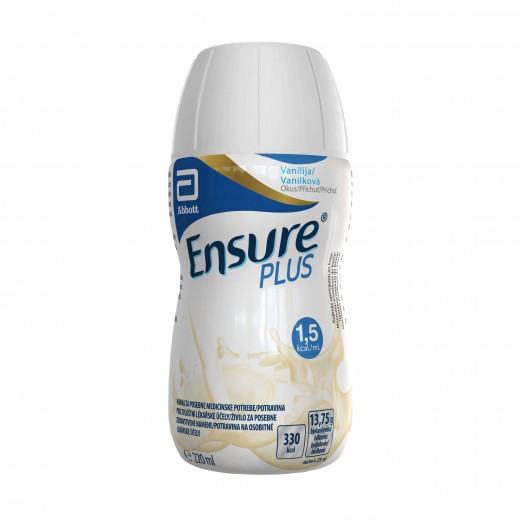 Ensure Plus Vanilija - 220 ml, plastenka, 4 kos