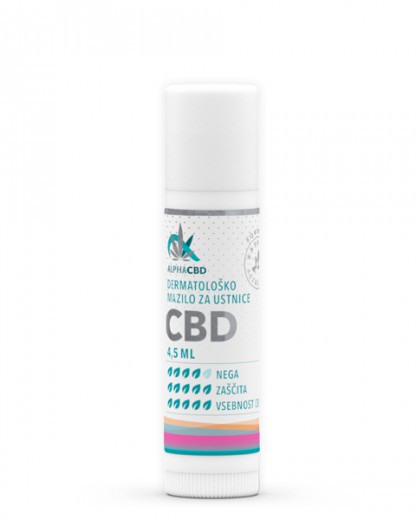 Dermatološko mazilo za ustnice Alpha CBD, 4,5 ml 