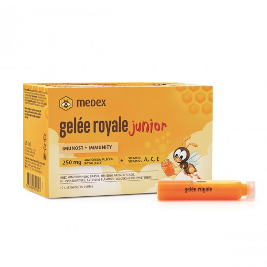 Medex, gelée royale junior, 10 stekleničk po 9 ml