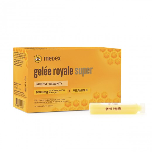 Medex, gelée royale super, stekleničke 10 x 9 ml