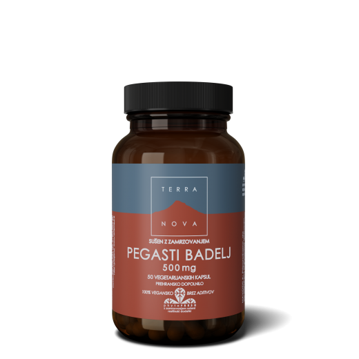 Terranova, Pegasti badelj, 500 mg, 50 kapsul