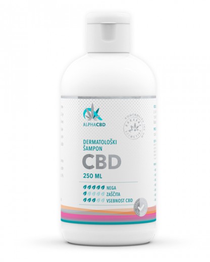 Dermatološki šampon CBD Alpha CBD, 250 ml