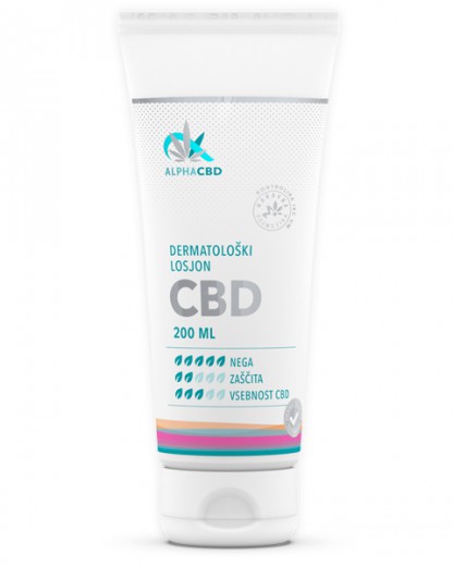 Dermatološki losjon Alpha CBD, 200 ml