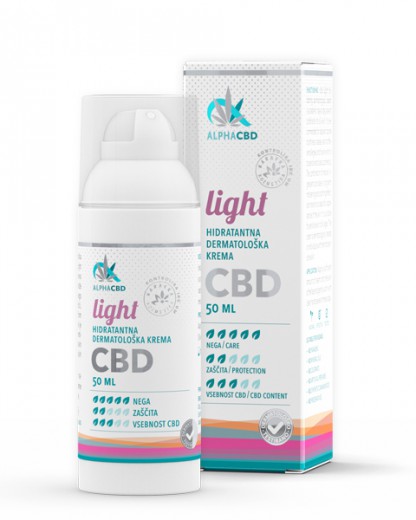 Hidratantna dermatološka krema LIGHT Alpha CBD, 50 ml