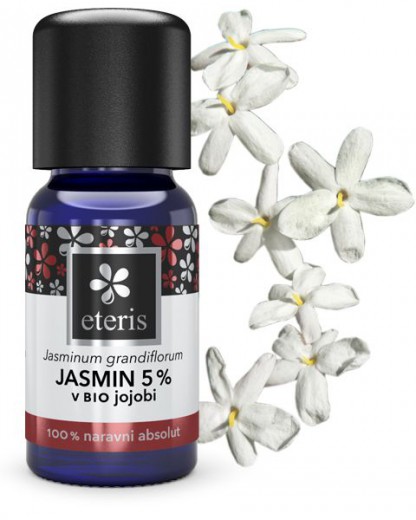 Jasmin, absolut (5-%) v bio jojobinem olju Eteris, 10 ml