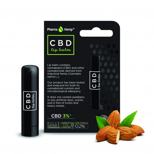 PharmaHemp CBD balzam za ustnice 3%, 4,5 g