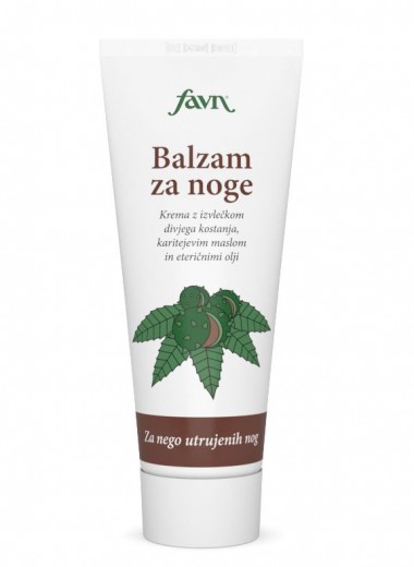 Balzam za noge z divjim kostanjem, Favn, 100 ml 